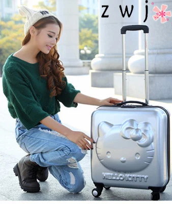 Hello kitty 3D Children trolley suitcase cartoon rolling luggage 18 inch women princess hardside luggage
Hello kitty 3D Children trolley suitcase cartoon rolling luggage 18 inch women princess hardside luggage