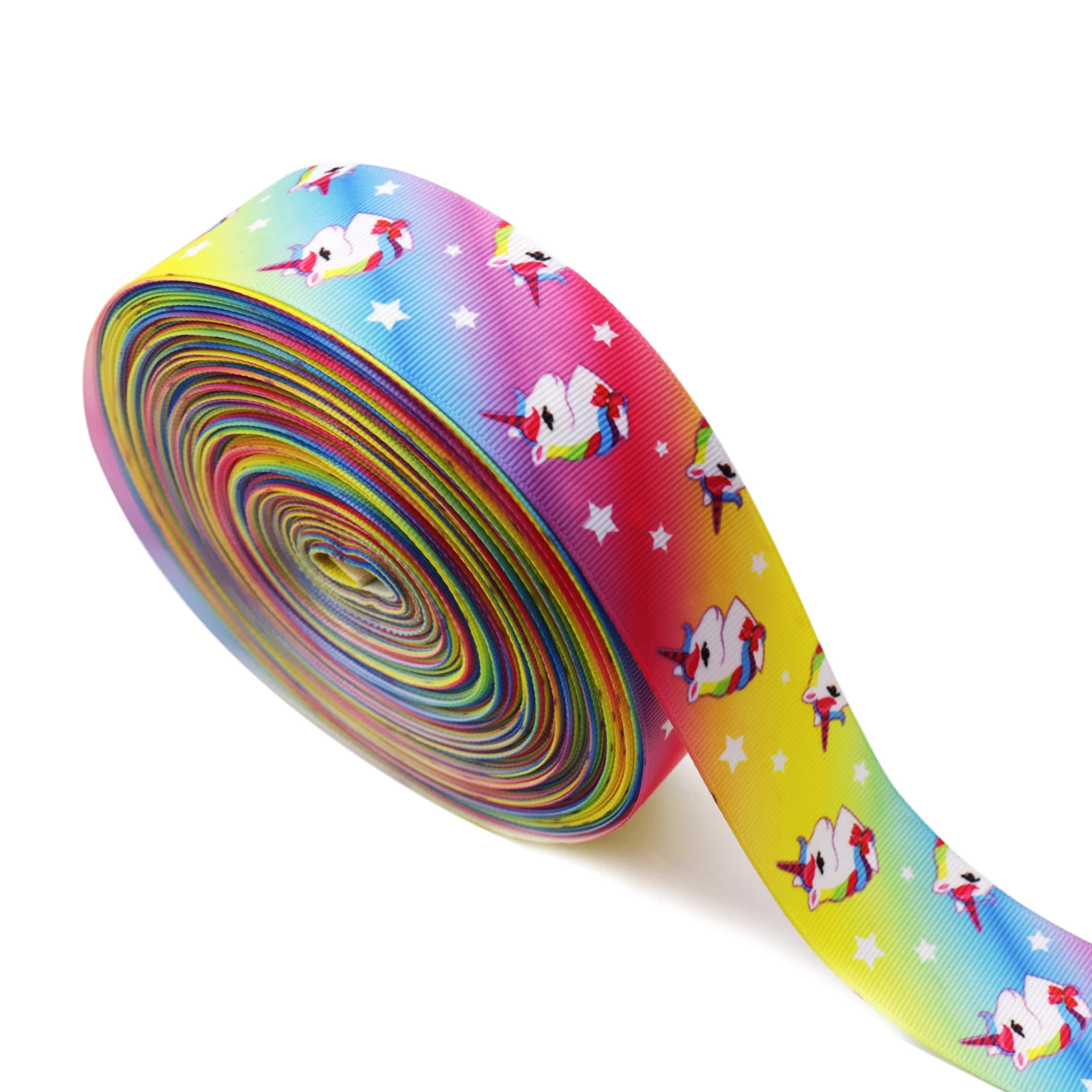 16/25/38/50mm Grosgrain Ribbon Cute Unicorn Printed Rainbow Star Tape DIY Hair Accessories Holiday Decorations Materials 5Yard
16/25/38/50mm Grosgrain Ribbon Cute Unicorn Printed Rainbow Star Tape DIY Hair Accessories Holiday Decorations Materials 5Yard