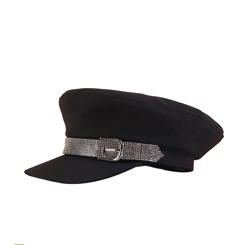 2019 Fashion Visor Hat Women Summer Female Hat Summer Woman Sequins Diamond Belt Womens Military Hats Young Student Military Cap
2019 Fashion Visor Hat Women Summer Female Hat Summer Woman Sequins Diamond Belt Womens Military Hats Young Student Military Cap
