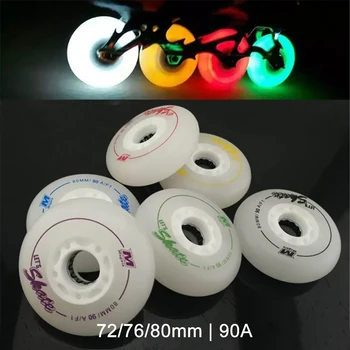 80mm 76mm 72mm 90A LED Flashing Inline Roller Skates Wheels for Kids Adult Men Skating for Slalom Slide Patine for SEBA LZ67
80mm 76mm 72mm 90A LED Flashing Inline Roller Skates Wheels for Kids Adult Men Skating for Slalom Slide Patine for SEBA LZ67