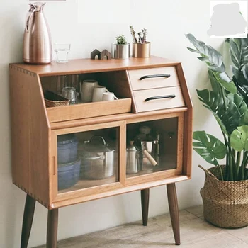 Kitchen Cabinets Kitchen Furniture Home Furniture Solid wood side cabinet door base cabinets Glass storage cabinet 80*42*98cm 
Kitchen Cabinets Kitchen Furniture Home Furniture Solid wood side cabinet door base cabinets Glass storage cabinet 80*42*98cm