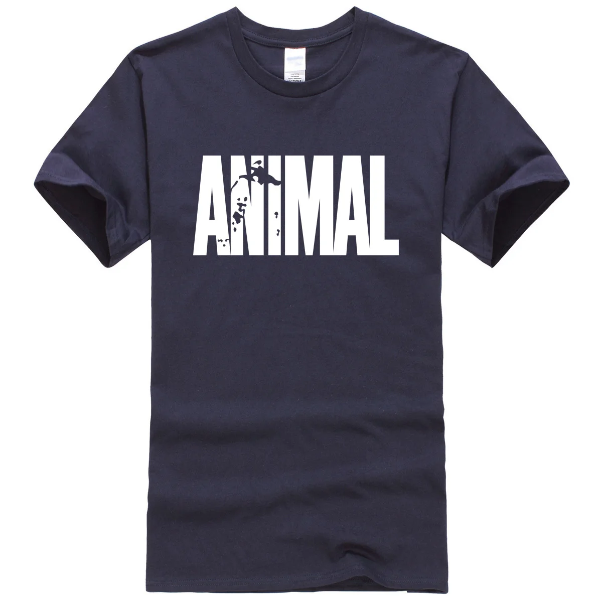 Lasting Charm Crossfit Men Animal Iconic Harajuku Brand Men's Sports T-shirts Harajuku Sports T-shirt Gyms Musclefitting Top