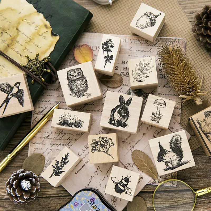 Wooden Plant Animal Stamp Country Pastoral Style for Wedding Birthday Party Scrapbooking Escort Card Invitation Card DIY Tools
Wooden Plant Animal Stamp Country Pastoral Style for Wedding Birthday Party Scrapbooking Escort Card Invitation Card DIY Tools