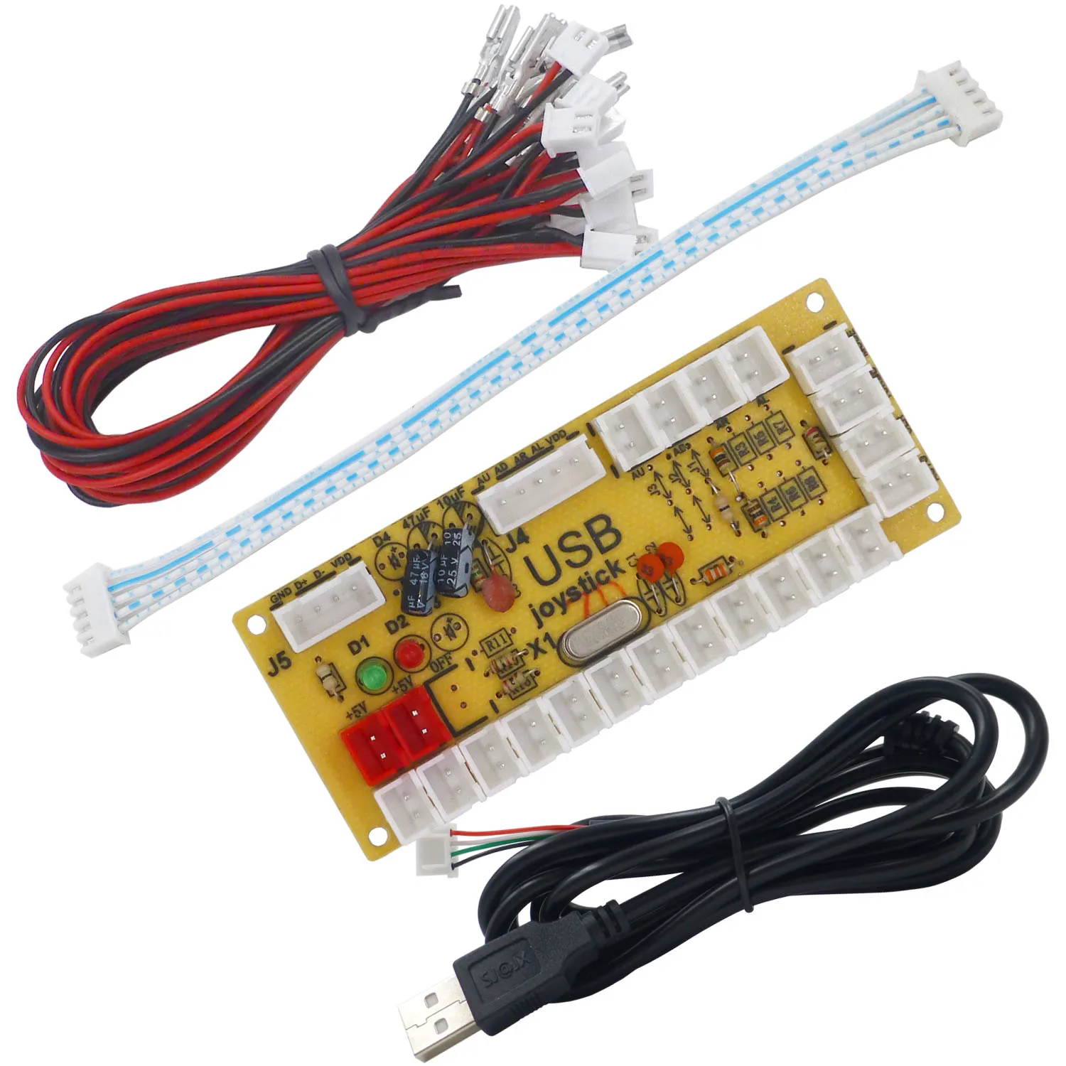 SJ@JX Arcade USB Encoder Fight Stick Raspberry Pi Joystick Button PC MAME Retro Pie Zero Delay USB 5V Encoder Board
SJ@JX Arcade USB Encoder Fight Stick Raspberry Pi Joystick Button PC MAME Retro Pie Zero Delay USB 5V Encoder Board
