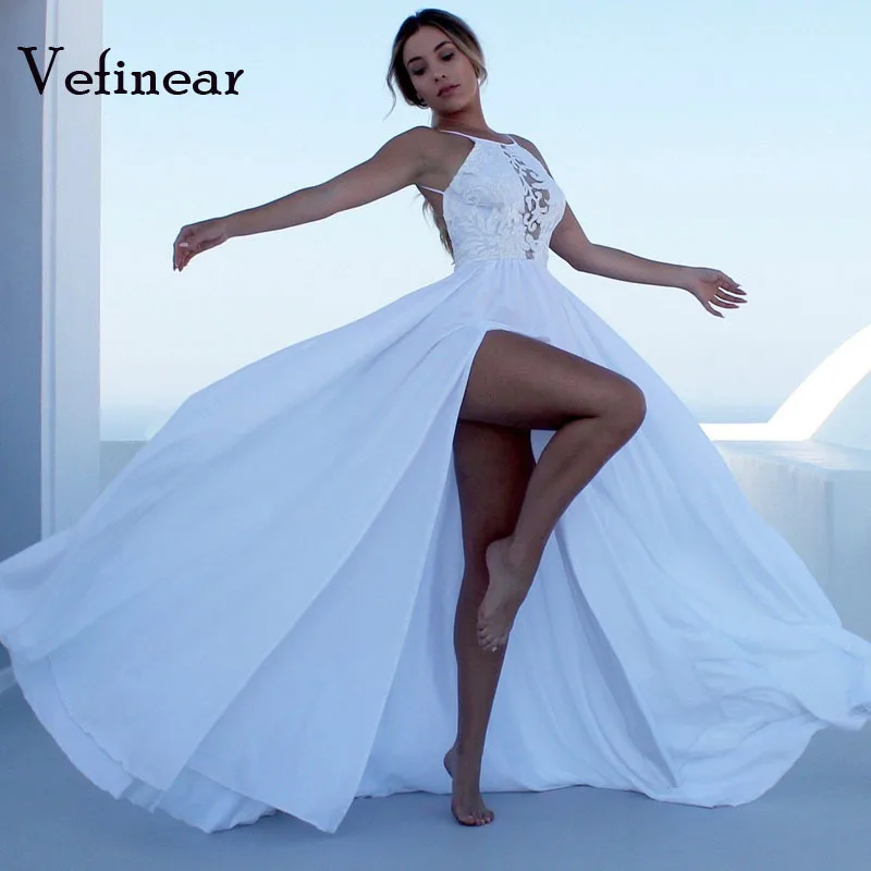 Vefinear 2019 Women Backless High Split Maxi Dress Fashion Women Long Dress Night Party Clubwear White Women Dresses Summer XL
Vefinear 2019 Women Backless High Split Maxi Dress Fashion Women Long Dress Night Party Clubwear White Women Dresses Summer XL