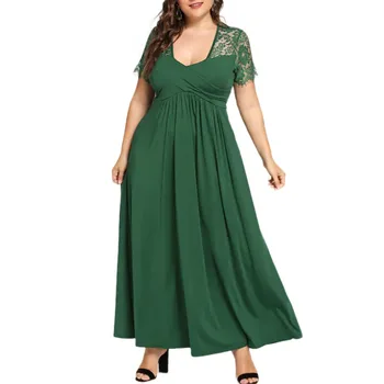 2019 New 5XL 6XL Women Long Dress Big Sizes Lace Patchwork Maxi Summer Dress Plus Size Sexy Evening Party Dresses Robe Femme
2019 New 5XL 6XL Women Long Dress Big Sizes Lace Patchwork Maxi Summer Dress Plus Size Sexy Evening Party Dresses Robe Femme