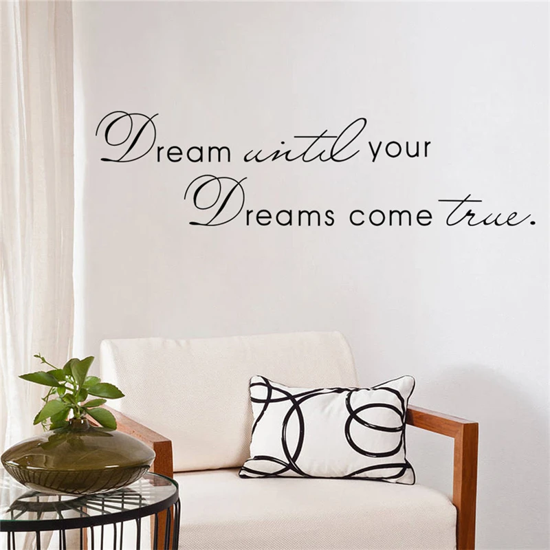 1PCS Dream Until Your Dream Come True Quote Vinyl Wall Sticker Art Decal Home Decor Bedroom Decor
1PCS Dream Until Your Dream Come True Quote Vinyl Wall Sticker Art Decal Home Decor Bedroom Decor