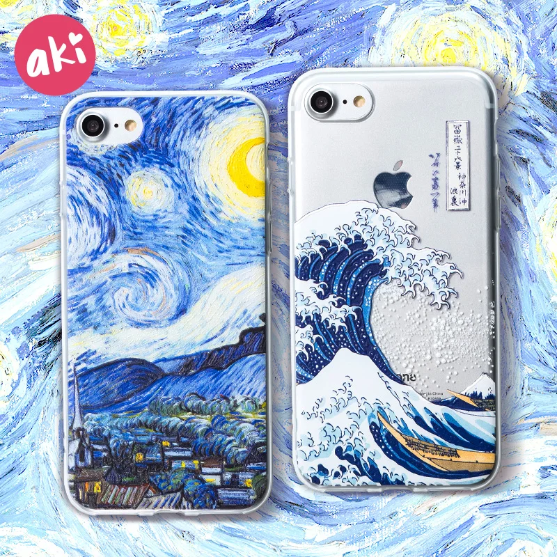 AKI Relief Phone Case for iPhone 6s 6 Plus Case Emboss Artistic Van Gogh Starry Night Soft for iPhone X iPhone 8 7 Plus Case
AKI Relief Phone Case for iPhone 6s 6 Plus Case Emboss Artistic Van Gogh Starry Night Soft for iPhone X iPhone 8 7 Plus Case