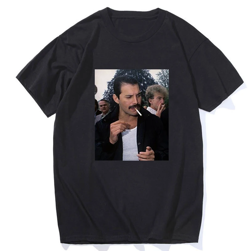 FREDDIE MERCURY Smoking Vintage T-Shirt Cool Rock Punk Women/men Harajuku Fashion Aesthetic Vogue Casual Summer Clothing
FREDDIE MERCURY Smoking Vintage T-Shirt Cool Rock Punk Women/men Harajuku Fashion Aesthetic Vogue Casual Summer Clothing