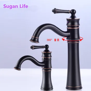 Retro tap Basin Faucets Antique 1 Lever Hole basin faucet Plus High basin plus high hot and cold copper full of European Faucet
Retro tap Basin Faucets Antique 1 Lever Hole basin faucet Plus High basin plus high hot and cold copper full of European Faucet