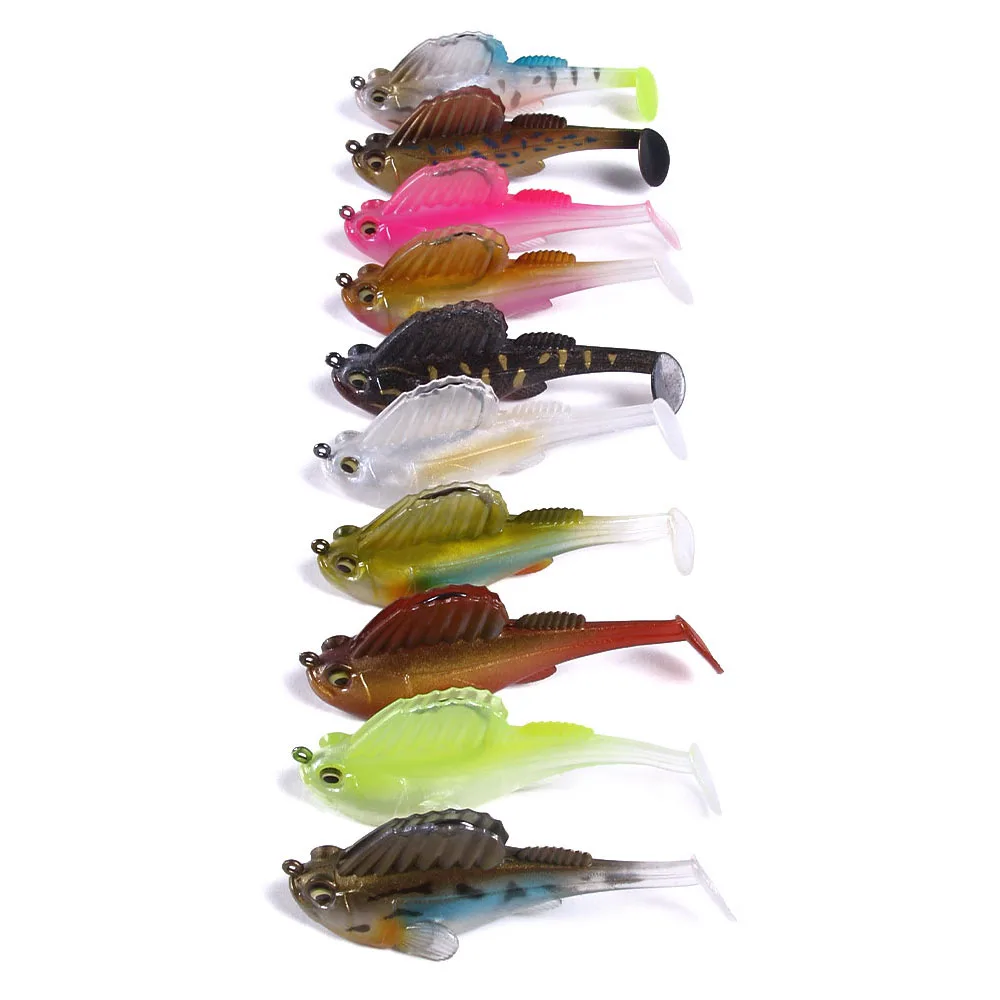 10pcs lead head Swimbaits soft lure 3 inch 3/8oz fishing pike lure perch lure Paddle Tail Swimbait Dark Sleeper leurre
10pcs lead head Swimbaits soft lure 3 inch 3/8oz fishing pike lure perch lure Paddle Tail Swimbait Dark Sleeper leurre