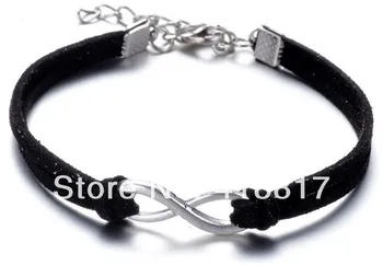 Mix 6Colors Handmade infinity leather Bracelet infinity charm for lovers gift bracelets 60pcs/lot
Mix 6Colors Handmade infinity leather Bracelet infinity charm for lovers gift bracelets 60pcs/lot
