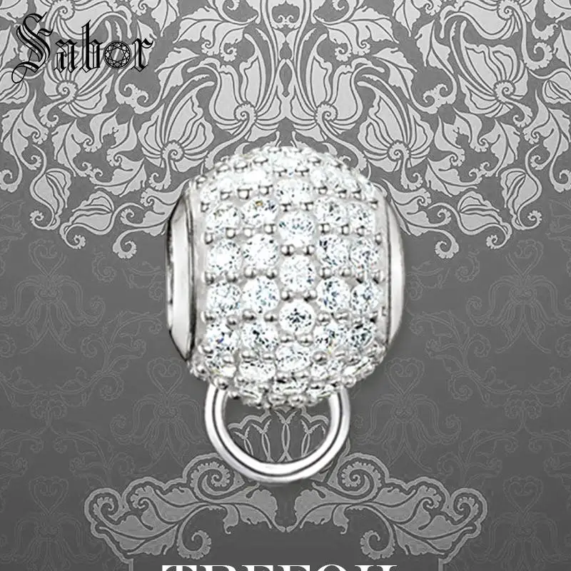 mens DIY Beads Carrier White CZ Pave Charm Fashion Silver Jewelry Romantic Gift Women Girl Fit Bracelets Necklace 2019 thomas
mens DIY Beads Carrier White CZ Pave Charm Fashion Silver Jewelry Romantic Gift Women Girl Fit Bracelets Necklace 2019 thomas