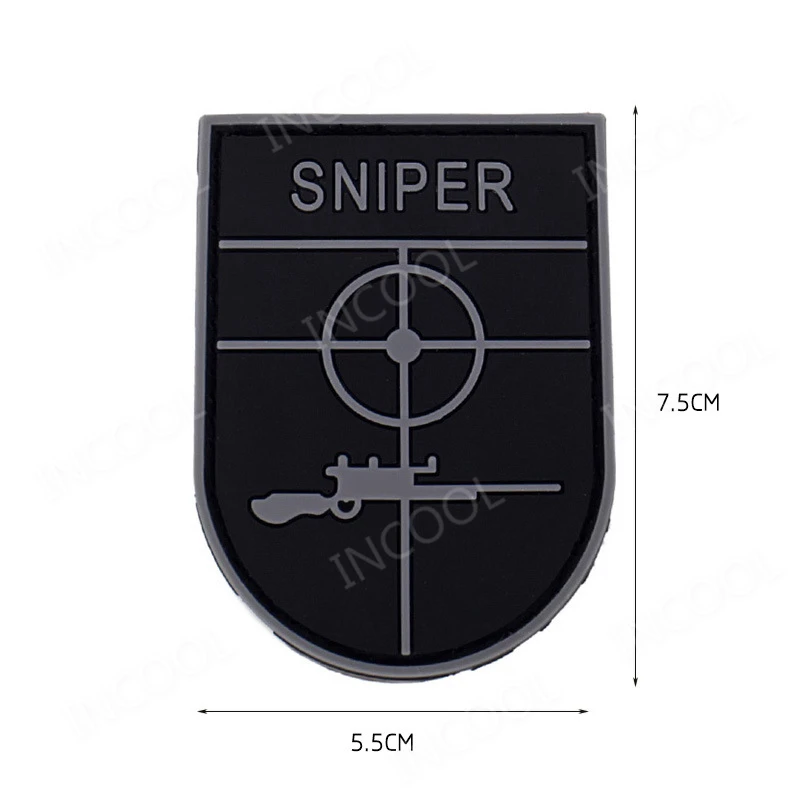 Sniper Patch Scope Crosshair Military Morale Patch 3D PVC Tactical Badges Combat Rubber Patches For Clothing Backpack Bags
Sniper Patch Scope Crosshair Military Morale Patch 3D PVC Tactical Badges Combat Rubber Patches For Clothing Backpack Bags