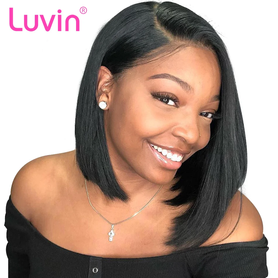 Luvin Bob Lace Front Wigs With Baby Hair Brazilian Straight Short Bob Lace Wigs For Black Women Human Hair Lace Frontal Wigs
Luvin Bob Lace Front Wigs With Baby Hair Brazilian Straight Short Bob Lace Wigs For Black Women Human Hair Lace Frontal Wigs