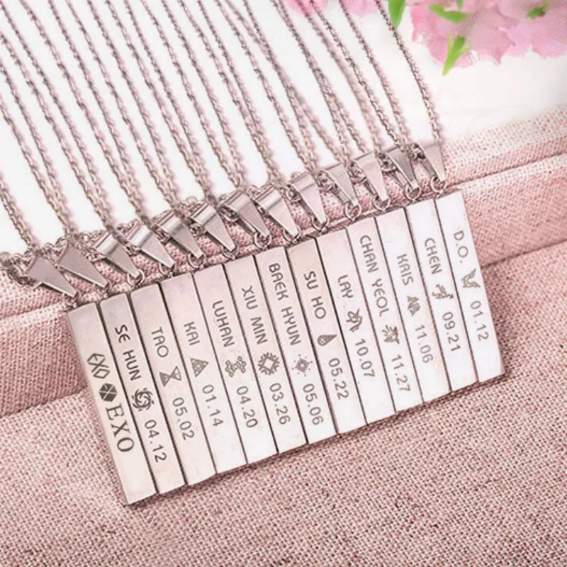 KPOP EXO EX'ACT Monster Lucky One Chain Pendant Necklace K-POP Accessories Jewelry For Music Men Or Women Boy Girl
KPOP EXO EX'ACT Monster Lucky One Chain Pendant Necklace K-POP Accessories Jewelry For Music Men Or Women Boy Girl