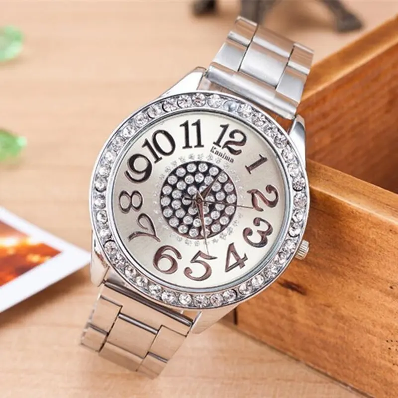 Reloj 2018 новый роскошный бренд Kanima женские серебряные из нержавеющей стали с