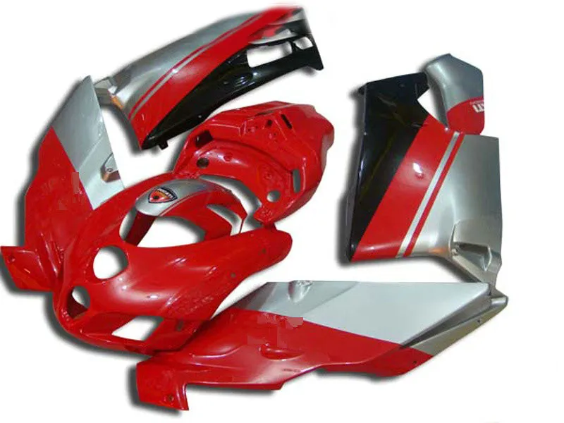 Лучший комплект обтекателей для мотоцикла DUCATI 749 999 05 06 2005 2006 ABS Серебряный