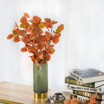 Yellow Brown Autumn Winter Artificial Faux Silver Dollar Eucalyptus Spray Leaf Branch for Wedding Bouquets Wedding Decor Wreath
Yellow Brown Autumn Winter Artificial Faux Silver Dollar Eucalyptus Spray Leaf Branch for Wedding Bouquets Wedding Decor Wreath