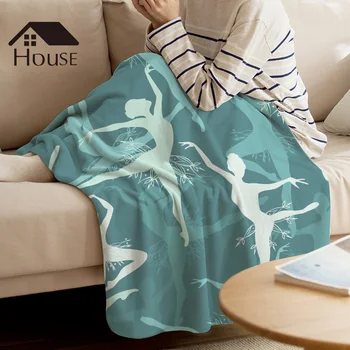 BIGHOUSES Throw Blanket Ballet Dancer Blue Warm Microfiber Blanket Flannel Blanket
BIGHOUSES Throw Blanket Ballet Dancer Blue Warm Microfiber Blanket Flannel Blanket