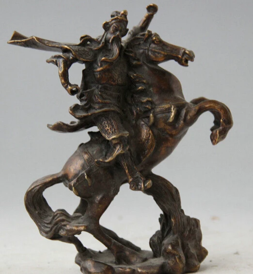 53@g++6" Old Chinese Bronze Gen Guan Gong Yu Warrior God Ride Horse Knight Run Statue
53@g++6" Old Chinese Bronze Gen Guan Gong Yu Warrior God Ride Horse Knight Run Statue