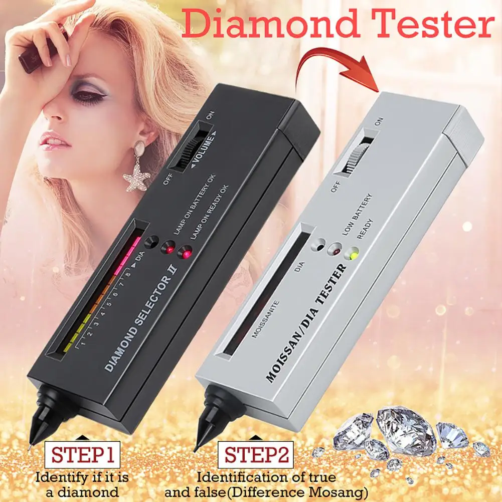 Great Diamond Tester Moissanite Gemstone Jewelry Test Tool with LCD LED Indicator
Great Diamond Tester Moissanite Gemstone Jewelry Test Tool with LCD LED Indicator