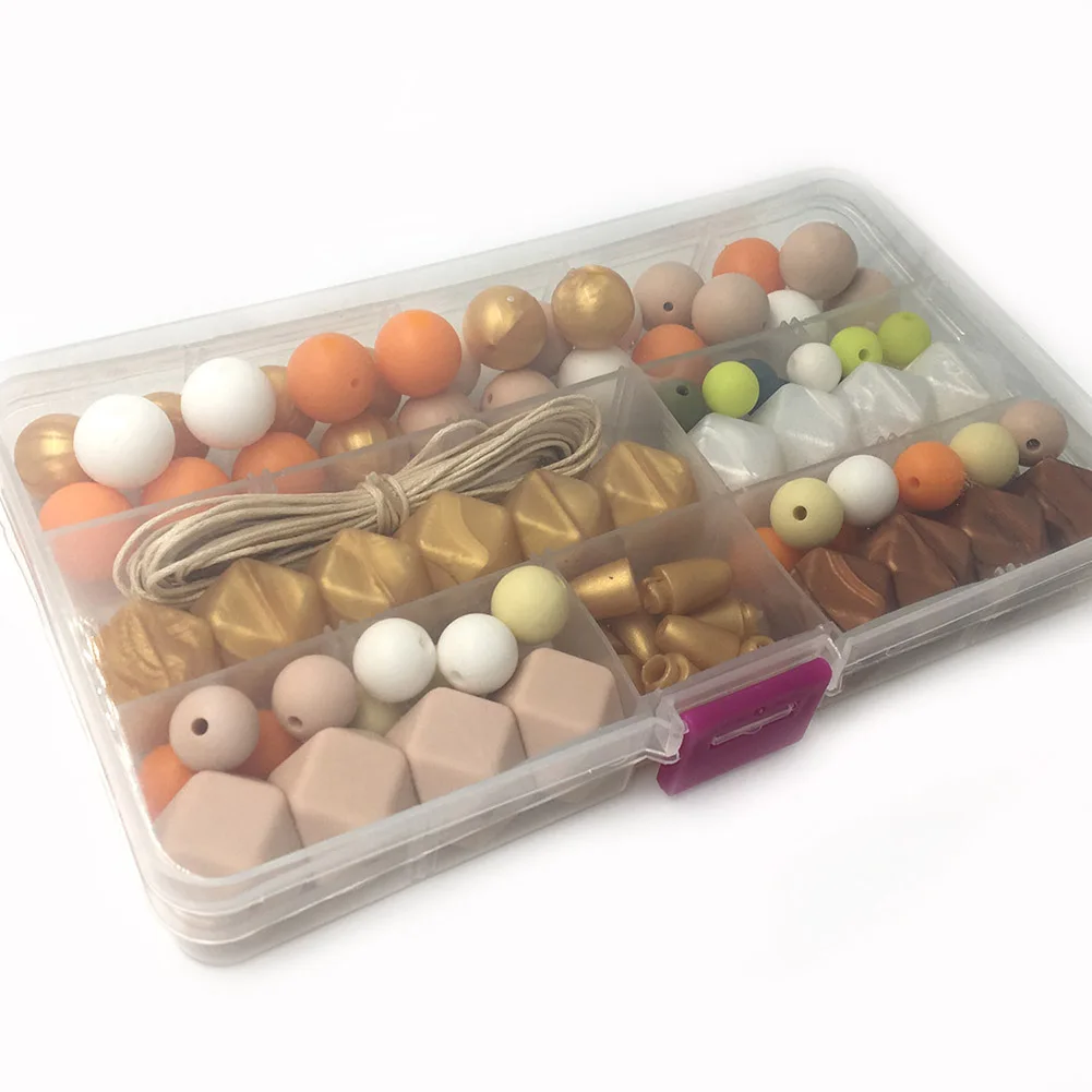 1 Box Silicone Teether Baby DIY Crafts Set Pacifier Clips Crib Toy Safe Beads Teether Pendant YH-17
1 Box Silicone Teether Baby DIY Crafts Set Pacifier Clips Crib Toy Safe Beads Teether Pendant YH-17