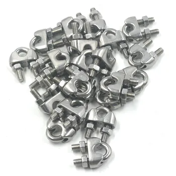 30Pcs 304 SS Cable Wire Rope Clamp Clip Fit 2-24mm Thickness Steel Rope Silver M5
30Pcs 304 SS Cable Wire Rope Clamp Clip Fit 2-24mm Thickness Steel Rope Silver M5