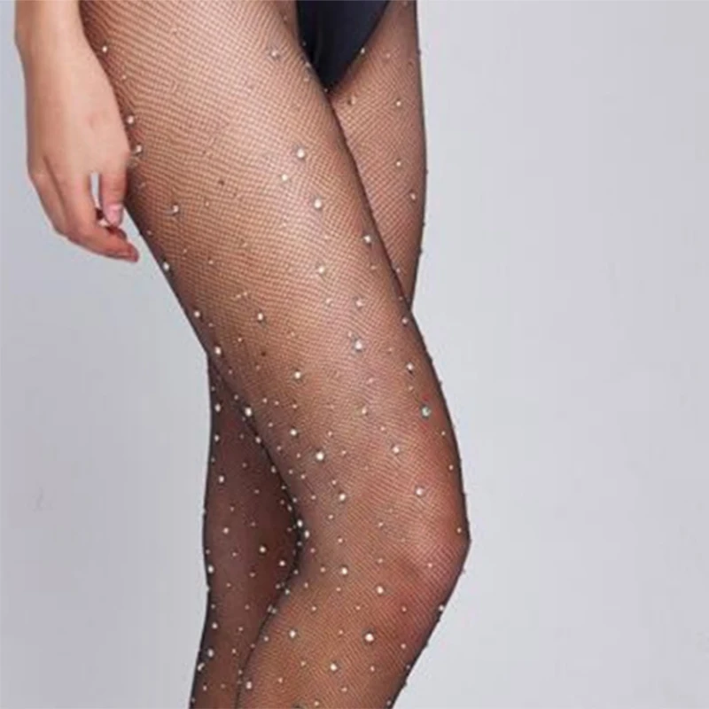Zebery Sexy Stockings Crystal Diamond Decoration Tight Fishnet Diamond Mesh Small Mesh Thin Women Stockings
Zebery Sexy Stockings Crystal Diamond Decoration Tight Fishnet Diamond Mesh Small Mesh Thin Women Stockings