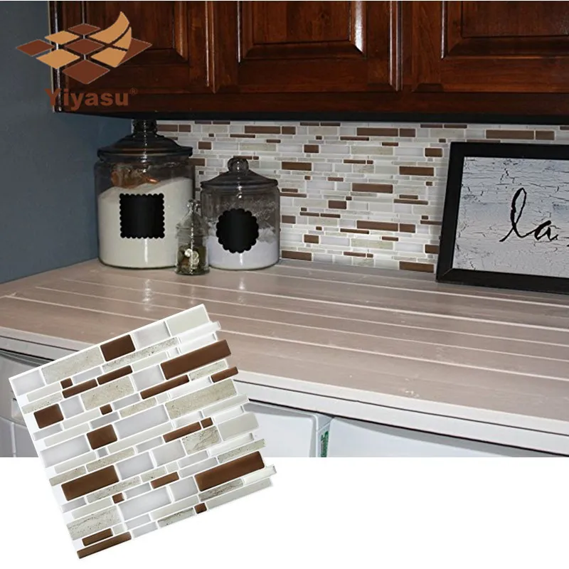 Self Adhesive Mosaic Tile Brown Stone Oblong Wall decal Sticker DIY Kitchen Bathroom Home Decor Vinyl
Self Adhesive Mosaic Tile Brown Stone Oblong Wall decal Sticker DIY Kitchen Bathroom Home Decor Vinyl