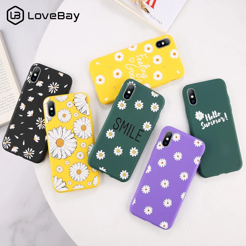 Lovebay Daisy Floral Cases For iphone XS Max XR X 8 7 6 6S Plus Soft TPU Smile Chrysanthemum Yellow New Back Phone Case Cover
Lovebay Daisy Floral Cases For iphone XS Max XR X 8 7 6 6S Plus Soft TPU Smile Chrysanthemum Yellow New Back Phone Case Cover