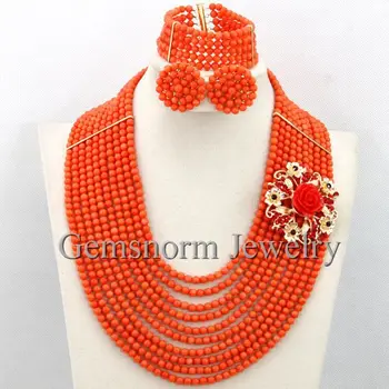 African Coral Beads Bridal Jewelry Set Fashion Women Necklace Coral Beads Set Bride Gift Jewelry Free Shipping CNR287
African Coral Beads Bridal Jewelry Set Fashion Women Necklace Coral Beads Set Bride Gift Jewelry Free Shipping CNR287