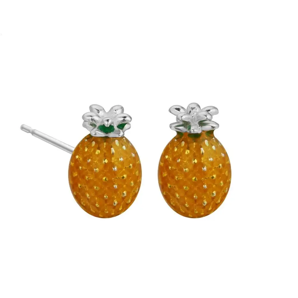 Coolboysgirls 11x6.8mm Pineapple Fruit 925 Sterling Silver Stud Earrings for Child Kids Girls 100% 925 Real Silver Jewelry
Coolboysgirls 11x6.8mm Pineapple Fruit 925 Sterling Silver Stud Earrings for Child Kids Girls 100% 925 Real Silver Jewelry