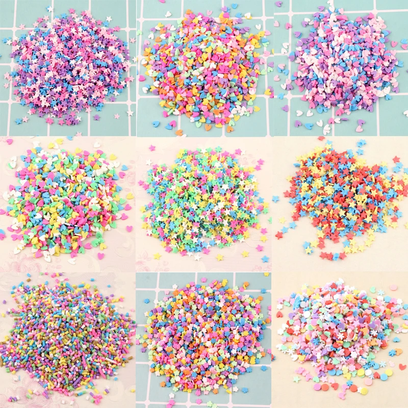 100g Slime Clay Sprinkles For Filler For Slime DIY Supplies Candy Fake Cake Dessert Mud Decoration Accessories Toys for childre
100g Slime Clay Sprinkles For Filler For Slime DIY Supplies Candy Fake Cake Dessert Mud Decoration Accessories Toys for childre