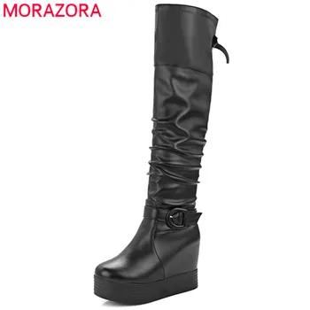 MORAZORA Big size 34-43 over the knee boots height increasing women boots female fashion shoes platform boots PU solid bowtie
MORAZORA Big size 34-43 over the knee boots height increasing women boots female fashion shoes platform boots PU solid bowtie