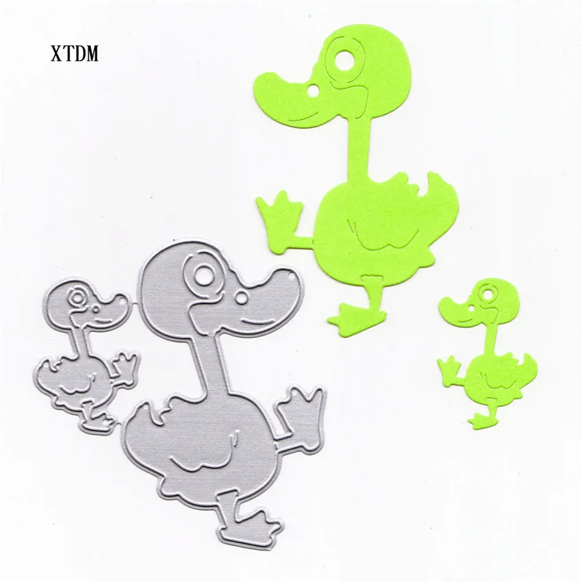 Die cutting die toy a group of small yellow ducks metal crafts paper embossed DIY Easter New Year | Дом и сад