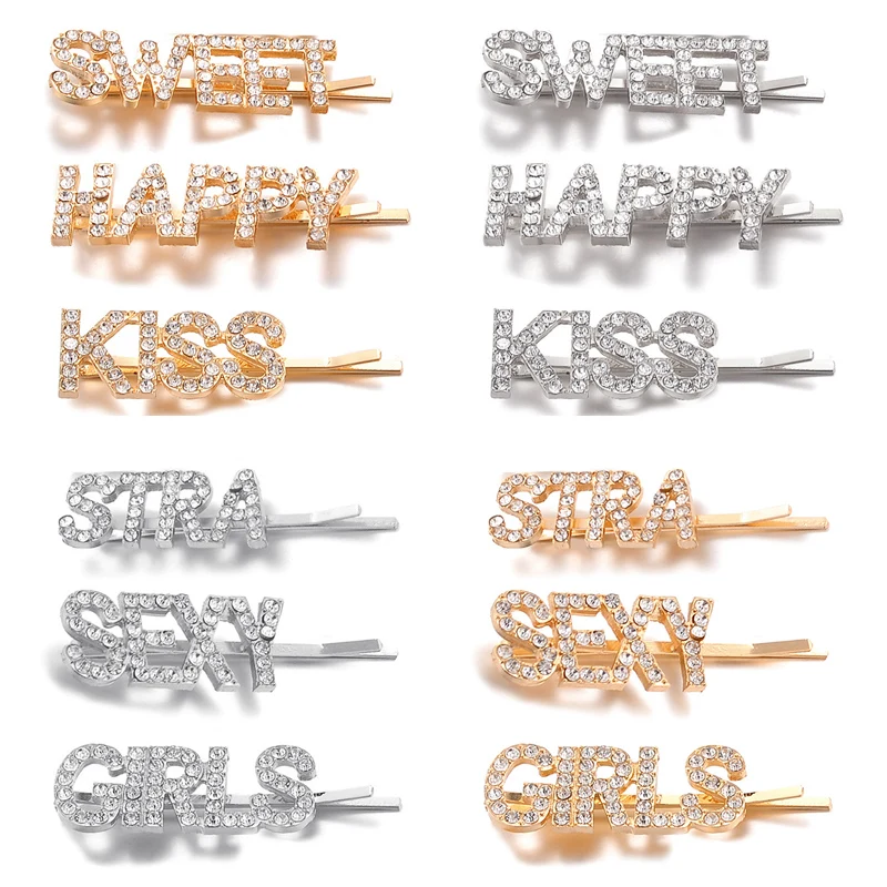 Silver Hair Clips Rhinestone 3PCS/Set DREAM Crystal Unique Beauty Tools Accessories Pretty LOVE Girls Golden HOPE Headwear
Silver Hair Clips Rhinestone 3PCS/Set DREAM Crystal Unique Beauty Tools Accessories Pretty LOVE Girls Golden HOPE Headwear