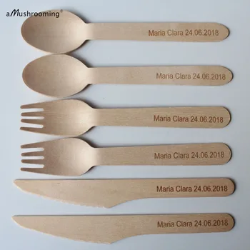 60 sets Personalize Wooden Spoons Forks Knives Wedding Party Engrave/Customize-Wedding, Bridal/Baby Shower Gifts/Favors Gift
60 sets Personalize Wooden Spoons Forks Knives Wedding Party Engrave/Customize-Wedding, Bridal/Baby Shower Gifts/Favors Gift
