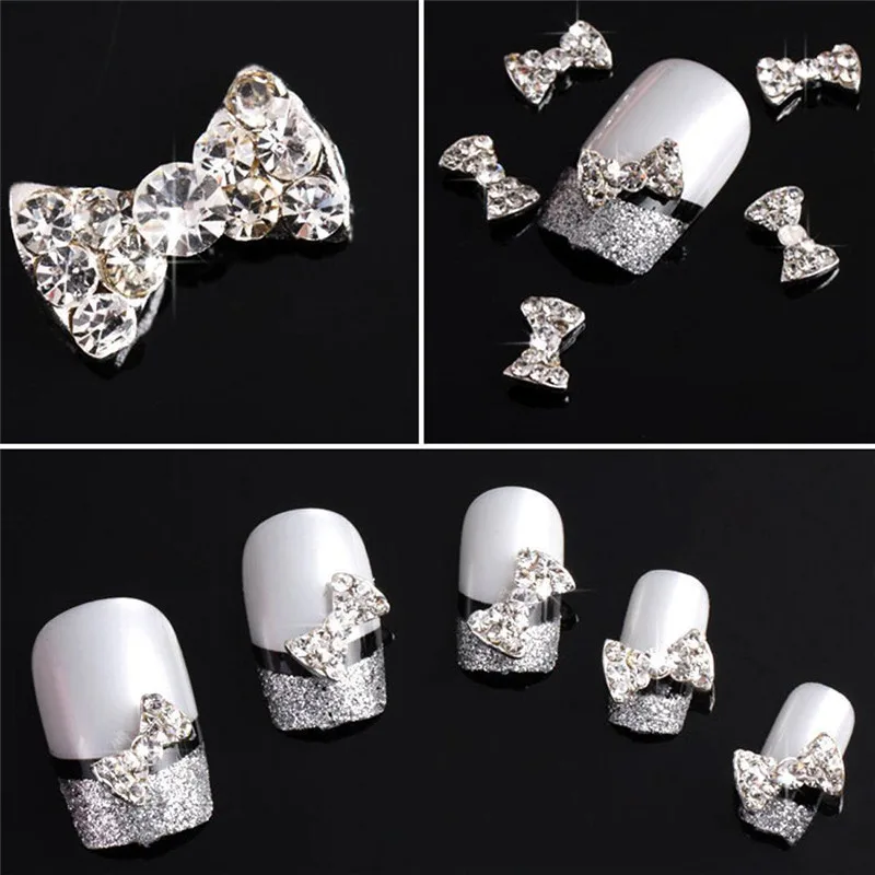 10 pcs 3D Crystal Rhinestones Nail Art Bow Tie Glitters Slice Fashion DIY Decoration Acrylic Diamond Drill
10 pcs 3D Crystal Rhinestones Nail Art Bow Tie Glitters Slice Fashion DIY Decoration Acrylic Diamond Drill