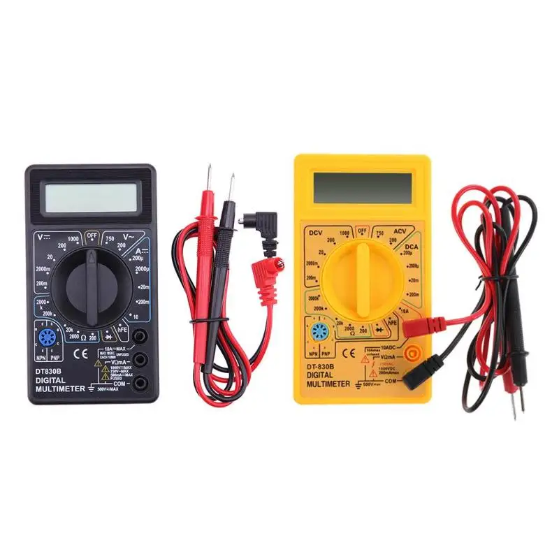 19 Ranges 0.5 Inch LCD Digital DT830B Multimeter AC DC Current Tester Meter Voltmeter Ammeter Electrical Instruments 2 Colors
19 Ranges 0.5 Inch LCD Digital DT830B Multimeter AC DC Current Tester Meter Voltmeter Ammeter Electrical Instruments 2 Colors