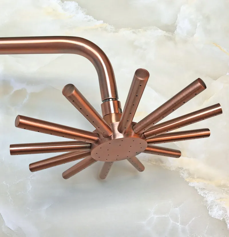 7.7" ( inch ) Vintage Red Copper Antique Brass Flower Shape Rainfall Shower head / Bathroom Accessory (Standard 1/2") ash219
7.7" ( inch ) Vintage Red Copper Antique Brass Flower Shape Rainfall Shower head / Bathroom Accessory (Standard 1/2") ash219