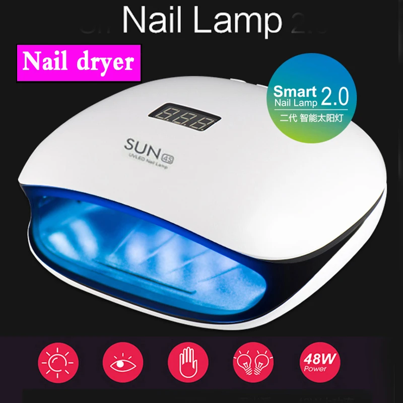 SUN4 48W UV LED Lamps Nail Dryer Lamp with LCD Display Smart UV Phototherapy Nail Art Manicure Tool Ladies Gift
SUN4 48W UV LED Lamps Nail Dryer Lamp with LCD Display Smart UV Phototherapy Nail Art Manicure Tool Ladies Gift