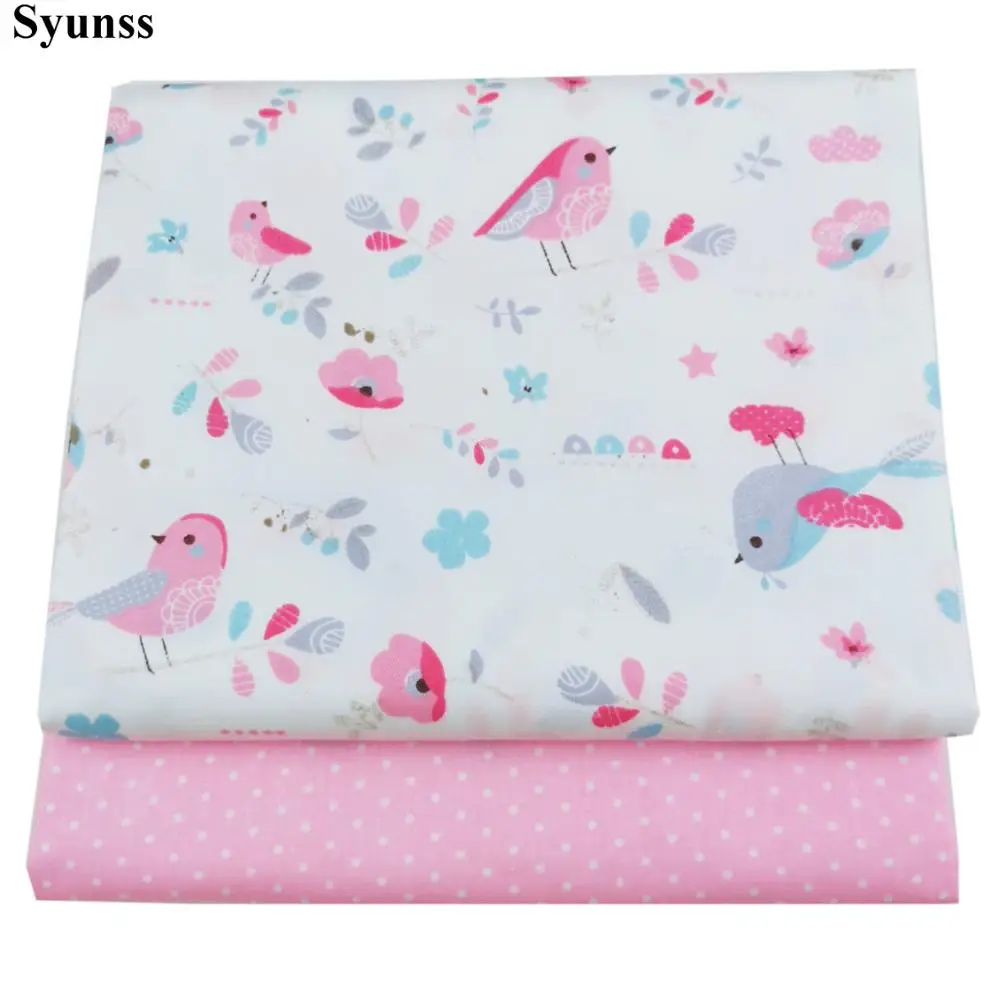Syunss Pink Floral Dot Printed Twill Cotton Fabric DIY Tissue Patchwork Telas Sewing Baby Toy Bedding Quilting Tecido The Cloth
Syunss Pink Floral Dot Printed Twill Cotton Fabric DIY Tissue Patchwork Telas Sewing Baby Toy Bedding Quilting Tecido The Cloth