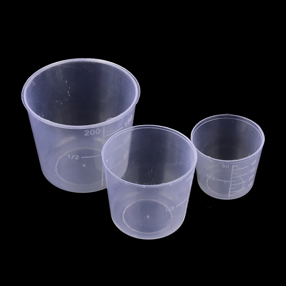 New 3PCS/Set Mix Measuring Cups Kit for Carp Fishing Small Plastic Glue Mixing Cup Bait 200ml 100ml 50ml
New 3PCS/Set Mix Measuring Cups Kit for Carp Fishing Small Plastic Glue Mixing Cup Bait 200ml 100ml 50ml