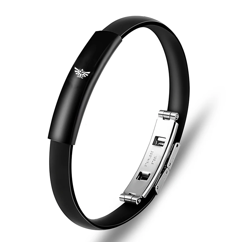 Fashion The Legend Of Zelda Triforce Linkin Park rock band Silicone Rubber Wristband bracelet Christmas gift
Fashion The Legend Of Zelda Triforce Linkin Park rock band Silicone Rubber Wristband bracelet Christmas gift