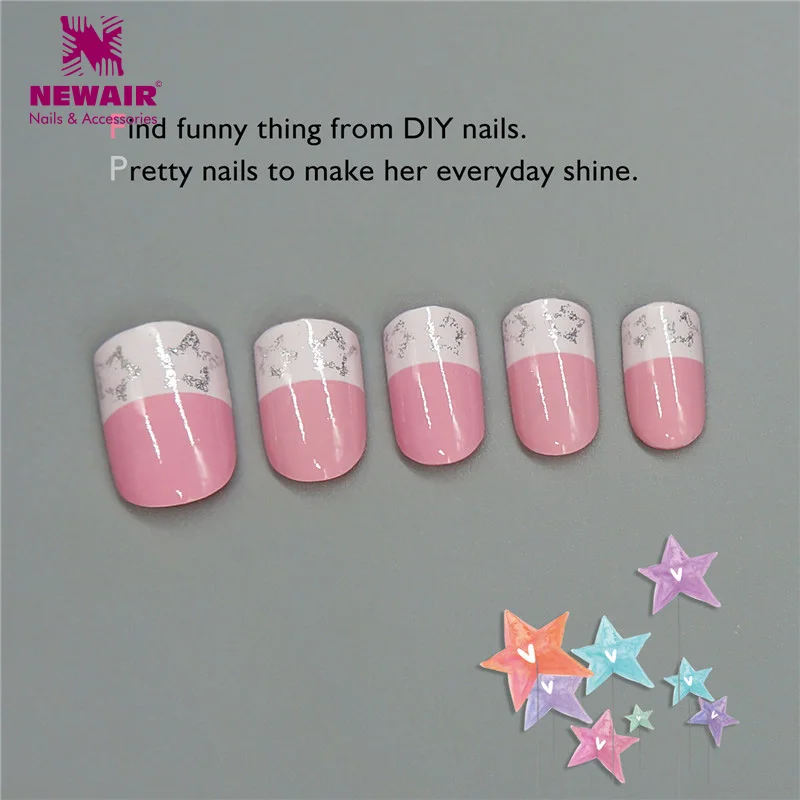 Small Size or Kids False Nail Tips 24pcs Pink White Star 3D Cute Press-on Short Fake Nails
Small Size or Kids False Nail Tips 24pcs Pink White Star 3D Cute Press-on Short Fake Nails