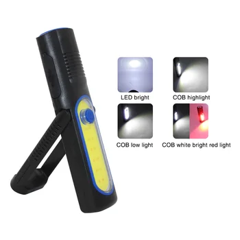 COB LED rechargeable working lamp built in battery Hard Light work lamp 4 modes led Flashlight torch Powerful WorkLight
COB LED rechargeable working lamp built in battery Hard Light work lamp 4 modes led Flashlight torch Powerful WorkLight