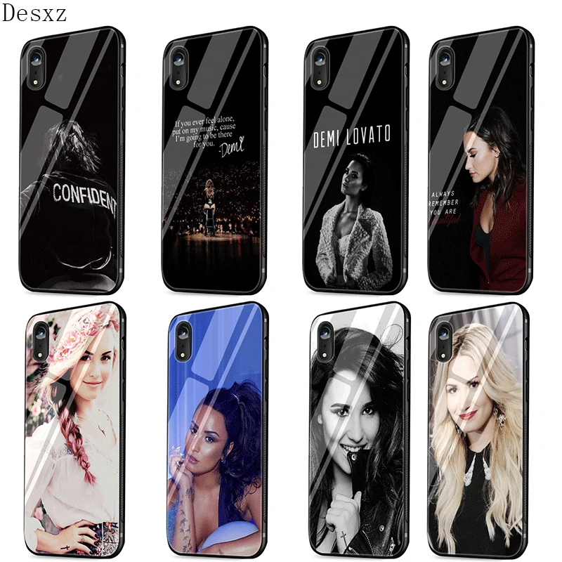 Phone Case Glass For iPhone X XS Max XR 7 8 6 6S Plus 5 5S SE Cover Demi Lovato Luxury Shell Bag
Phone Case Glass For iPhone X XS Max XR 7 8 6 6S Plus 5 5S SE Cover Demi Lovato Luxury Shell Bag