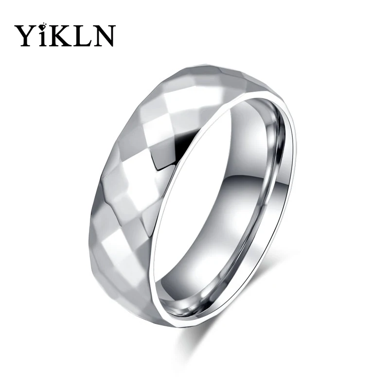 YiKLN 6mm Titanium Steel Faceted Prismatic Face Polished Ring Male & Female Models Personalized Simple Ring Jewelry JR022
YiKLN 6mm Titanium Steel Faceted Prismatic Face Polished Ring Male & Female Models Personalized Simple Ring Jewelry JR022