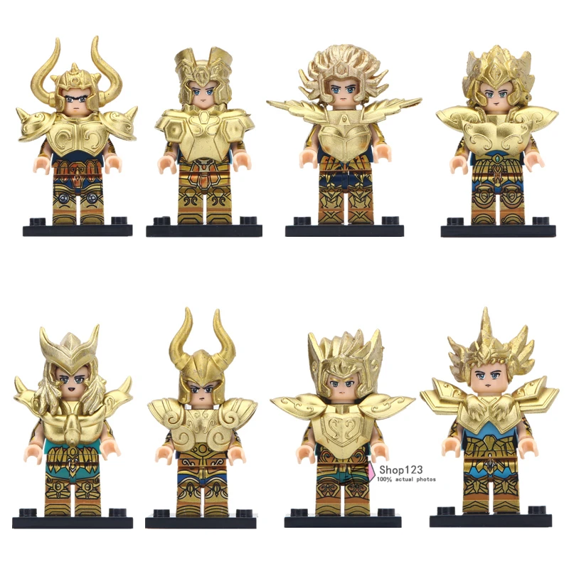 Single Saint Seiya Building Block Twelve Constellations Aries Taurus Gemini Cancer Action For Children Toys Gift
